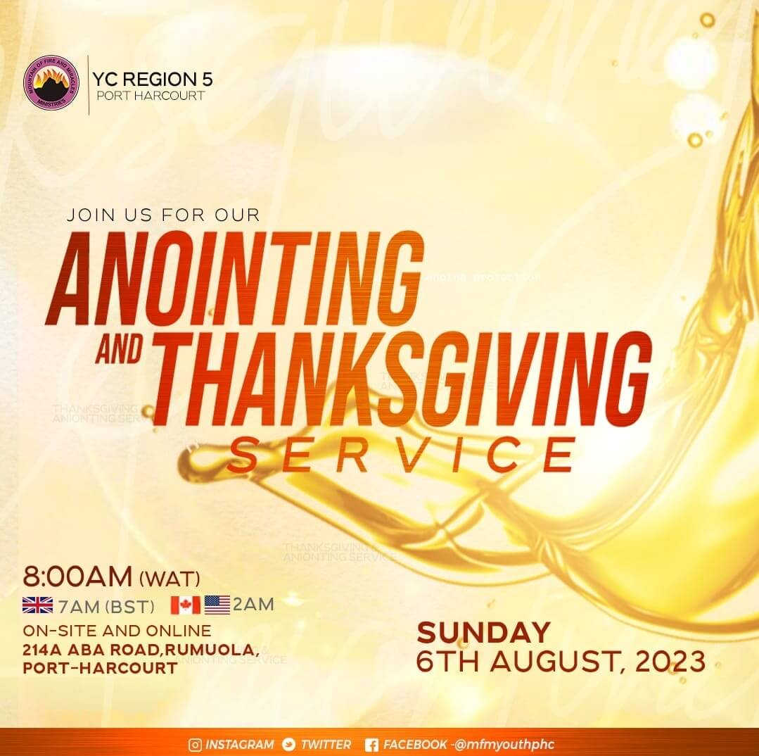 August Anointing Service